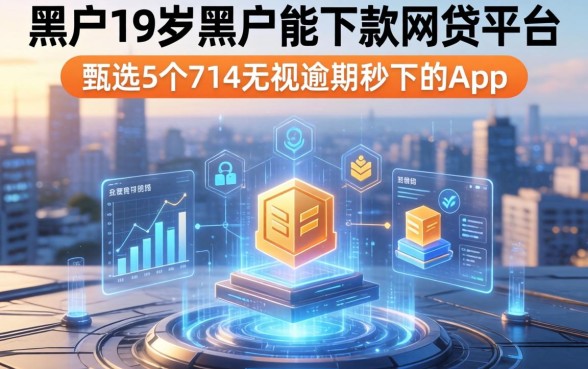 黑户19岁黑户能下款的网贷平台，甄选5个714无视逾期秒下的app