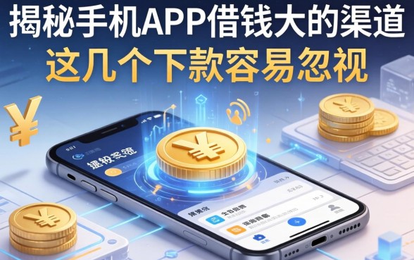 揭秘手机APP借钱大的渠道，这几个下款容易忽视