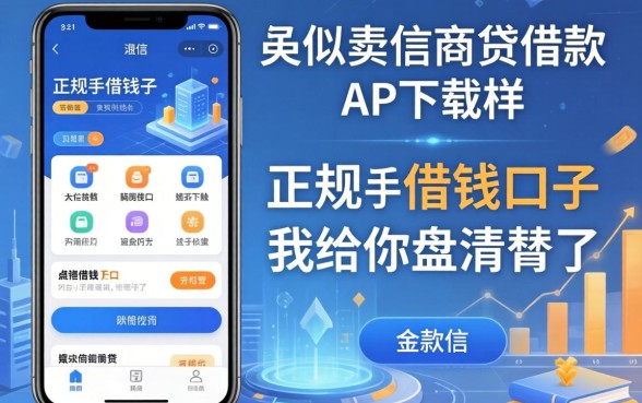 类似捷信商贷借款app下载一样正规的借钱口子，我给你盘清楚了
