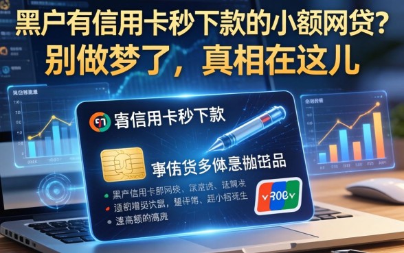 黑户有信用卡秒下款的小额网贷？别做梦了，真相在这儿