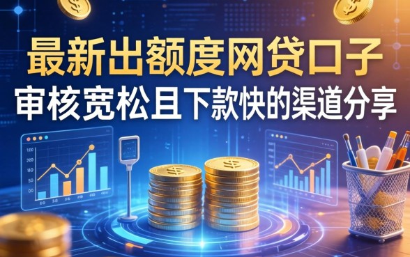 最新出额度网贷口子：审核宽松且下款快的渠道分享