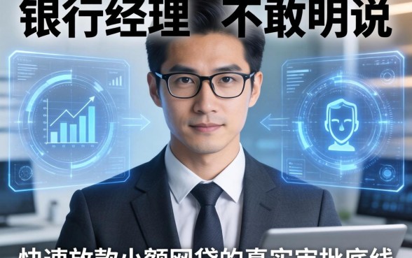 银行经理不敢明说：快速放款小额网贷的真实审批底线