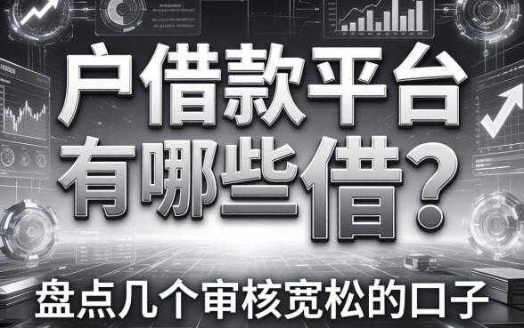 黑白户借款平台有哪些可以借？盘点几个审核宽松的口子