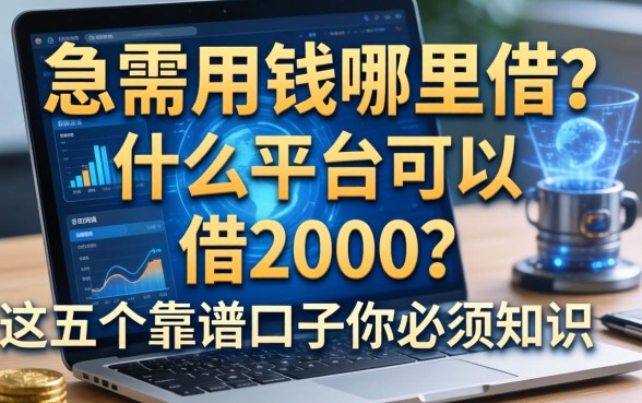 急需用钱哪里借？什么平台可以借2000？这五个靠谱口子你必须知道