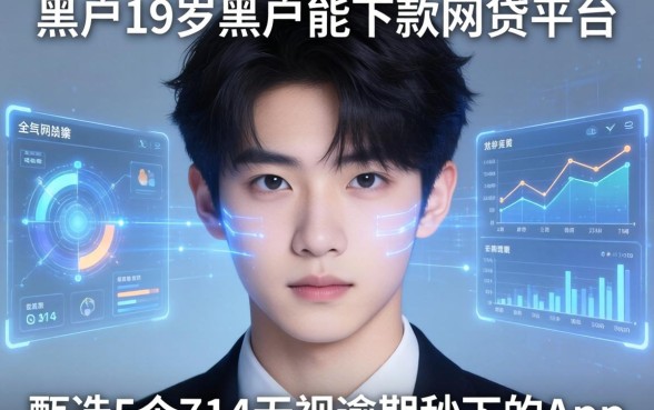 黑户19岁黑户能下款的网贷平台，甄选5个714无视逾期秒下的app