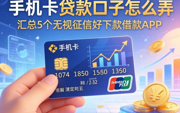 新手机卡贷款口子怎么弄，汇总5个无视征信好下款的借款app