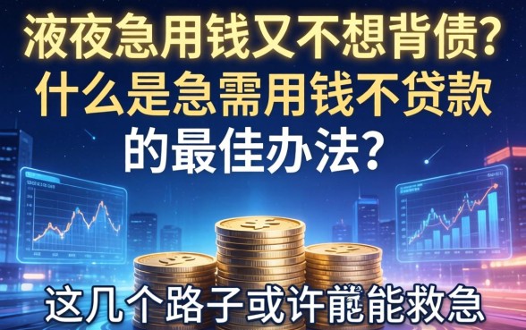 深夜急用钱又不想背债？什么是急需用钱不贷款的最佳办法？这几个路子或许能救急