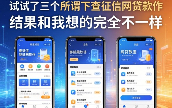 我试了三个所谓不查征信的网贷软件，结果和我想的完全不一样