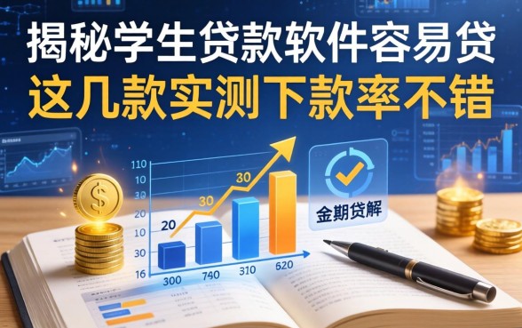 揭秘学生贷款软件容易贷，这几款实测下款率不错