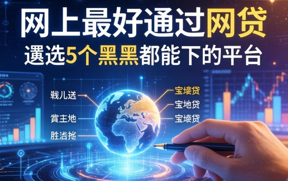 网上最好通过的网贷，遴选5个黑户都能下的平台