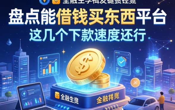 盘点能借钱买东西的平台，这几个下款速度还行