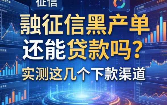 征信黑名单还能贷款吗？实测这几个下款渠道