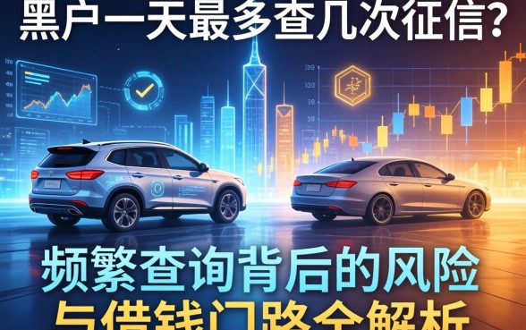 黑户一天最多查几次征信？频繁查询背后的风险与借钱门路全解析