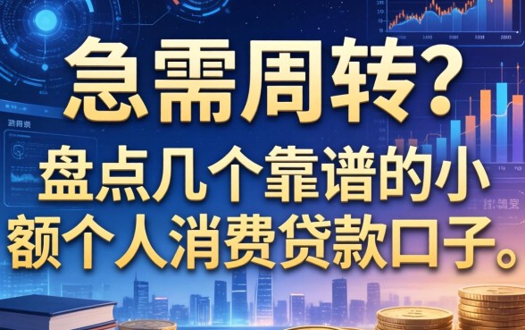 急需周转？盘点几个靠谱的小额个人消费贷款口子