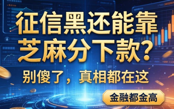 征信黑还能靠芝麻分下款？别傻了，真相都在这