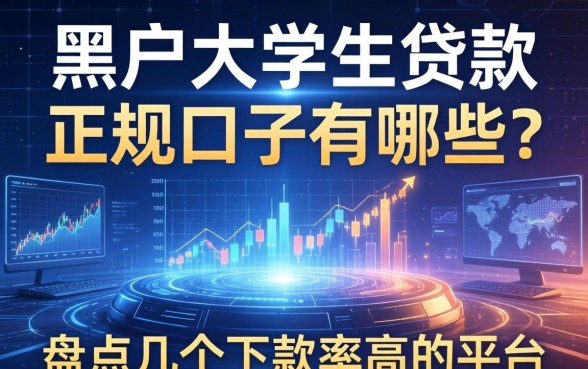 黑户大学生贷款的正规口子有哪些？盘点几个下款率高的平台