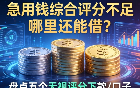 急用钱综合评分不足哪里还能借？盘点五个无视评分下款的口子