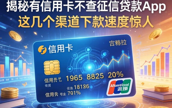 揭秘有信用卡不查征信的贷款app，这几个渠道下款速度惊人