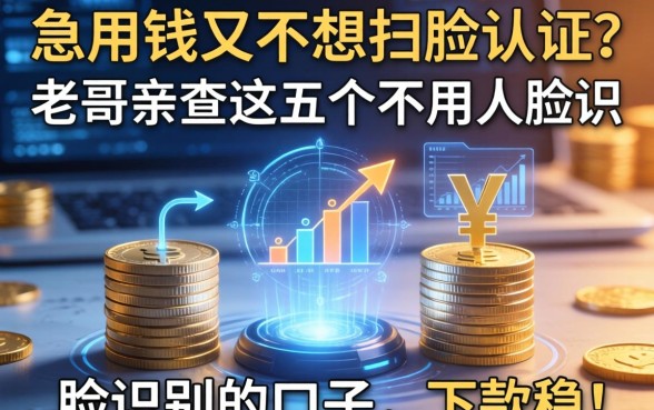 急用钱又不想扫脸认证？老哥亲测这五个不用人脸识别的口子，下款稳！