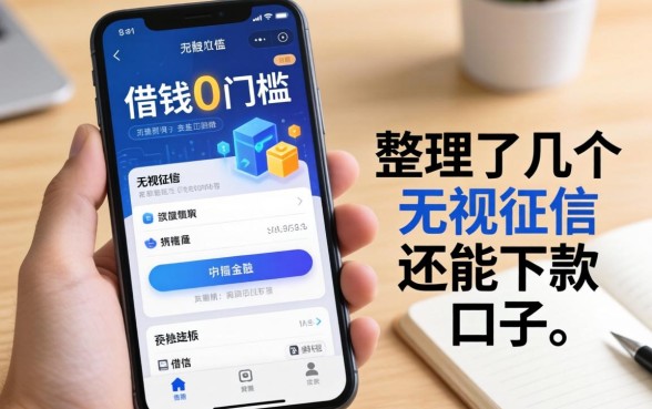 手机借钱0门槛，整理了几个无视征信还能下款的口子