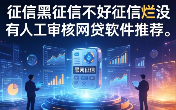 征信黑征信不好征信烂有没有人工审核的网贷软件推荐