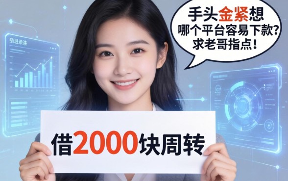 手头紧想借2000块周转，哪个平台容易下款？求老哥指点！