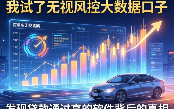 我试了无视风控大数据的口子2026，发现贷款通过高的软件背后的真相