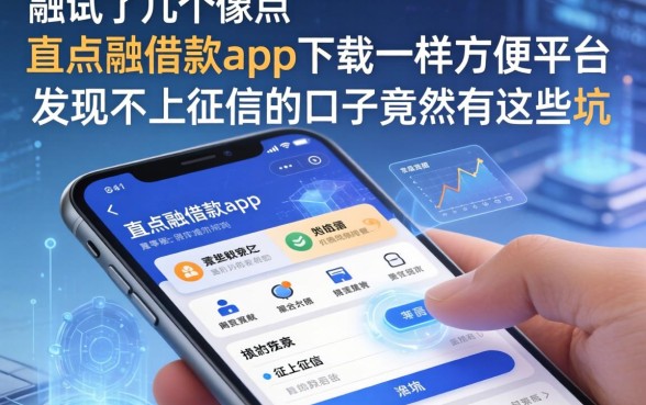 我试了几个像点融借款app下载一样方便的平台，发现不上征信的口子竟然有这些坑