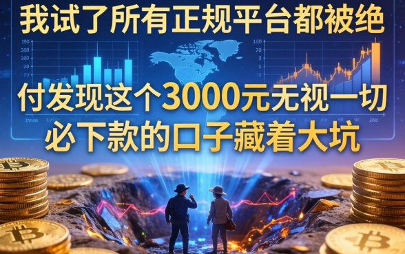 我试了所有正规平台都被拒，却发现这个3000元无视一切必下款的口子藏着大坑