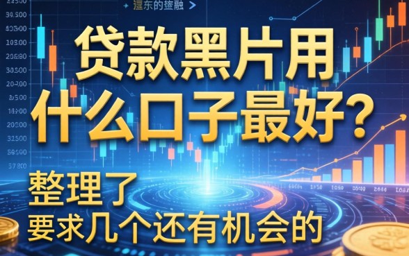 贷款黑户用什么口子最好？整理了几个还有机会的
