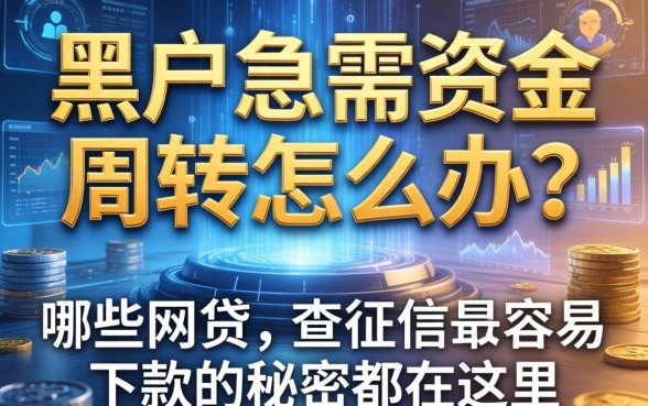 黑户急需资金周转怎么办？哪些网贷不查征信最容易下款的秘密都在这里