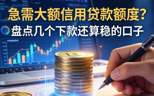 急需大额信用贷款额度？盘点几个下款还算稳的口子