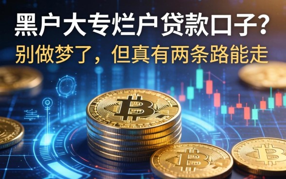 黑户大专烂户贷款口子？别做梦了，但真有两条路能走