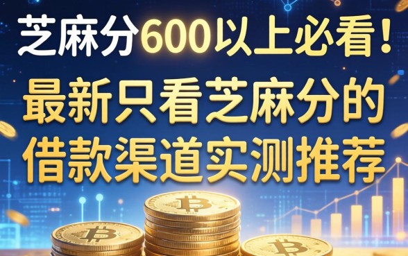 芝麻分600以上必看！最新只看芝麻分的借款渠道实测推荐