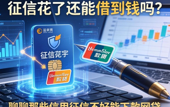 征信花了还能借到钱吗？聊聊那些信用征信不好能下款的网贷
