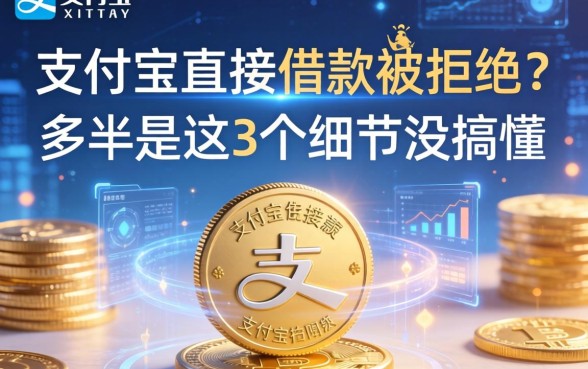 支付宝直接借款被拒？多半是这3个细节没搞懂