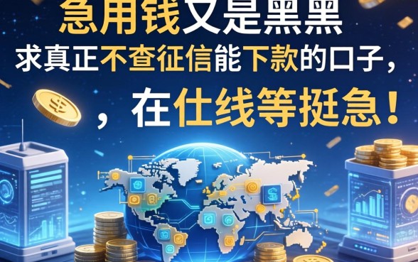 急用钱又是黑户，求真正不查征信能下款的口子，在线等挺急的！