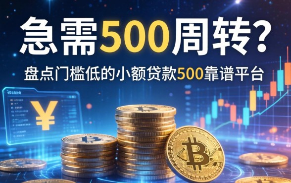 急需500周转？盘点门槛低的小额贷款500靠谱平台