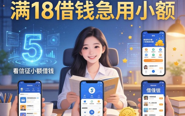 满18借钱急用小额，细致阐述5个不看征信小额借钱的app