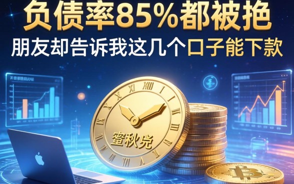 我负债率85%都被拒，朋友却告诉我这几个口子能下款