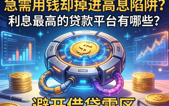 急需用钱却掉进高息陷阱？利息最高的贷款平台有哪些？如何避开借贷雷区？