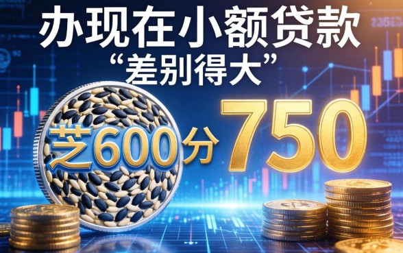 芝麻分600和750，办现在小额贷款差别有多大？