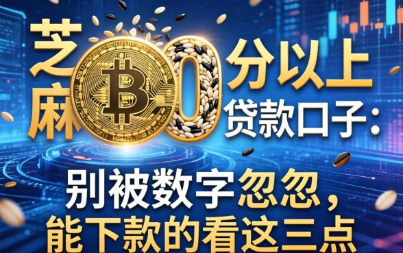 芝麻650分以上贷款口子：别被数字忽悠，能下款的看这三点