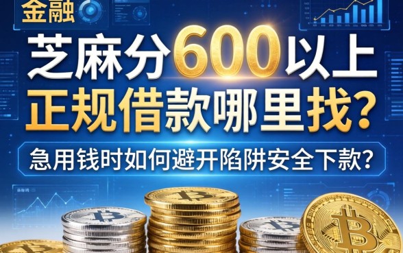 芝麻分600以上正规借款哪里找？急用钱时如何避开陷阱安全下款？