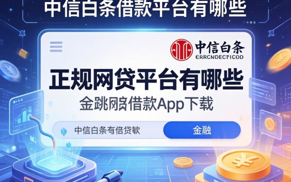 类似中信白条借款app下载一样正规的网贷平台有哪些