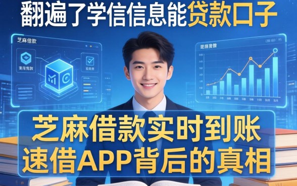 我翻遍了学信信息能贷款口子，发现芝麻借款实时到账速借app背后的真相