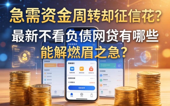 急需资金周转却征信花？最新不看负债的网贷有哪些软件能解燃眉之急？
