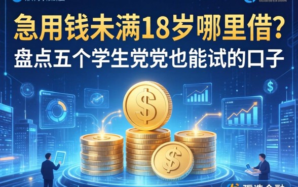 急用钱未满18岁哪里借？盘点五个学生党也能试的口子