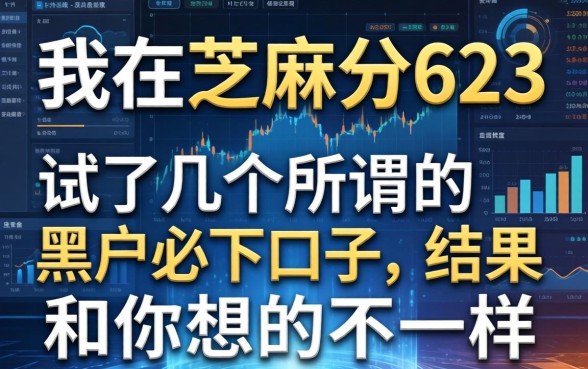 我芝麻分623，试了几个所谓的黑户必下口子，结果和你想的不一样