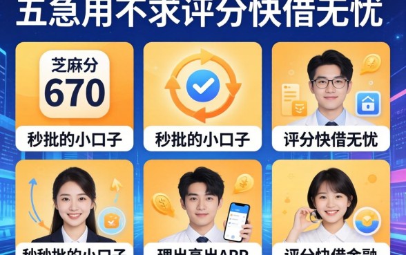 芝麻分670秒批的小口子，理出五个急用不求评分快借无忧的app